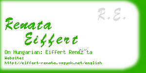 renata eiffert business card